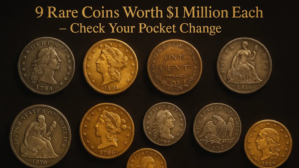 9 Rare Coins Worth $1 Million Each – Check Your Pocket Change
