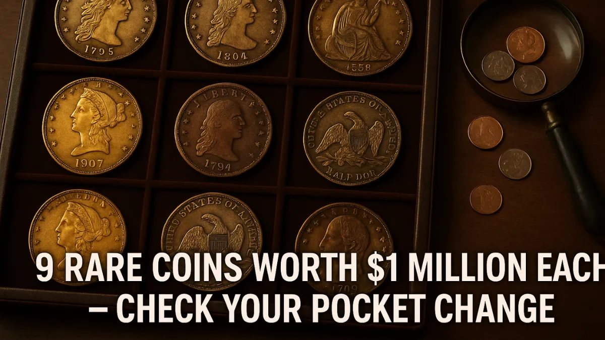 9 Rare Coins Worth $1 Million Each – Check Your Pocket Change