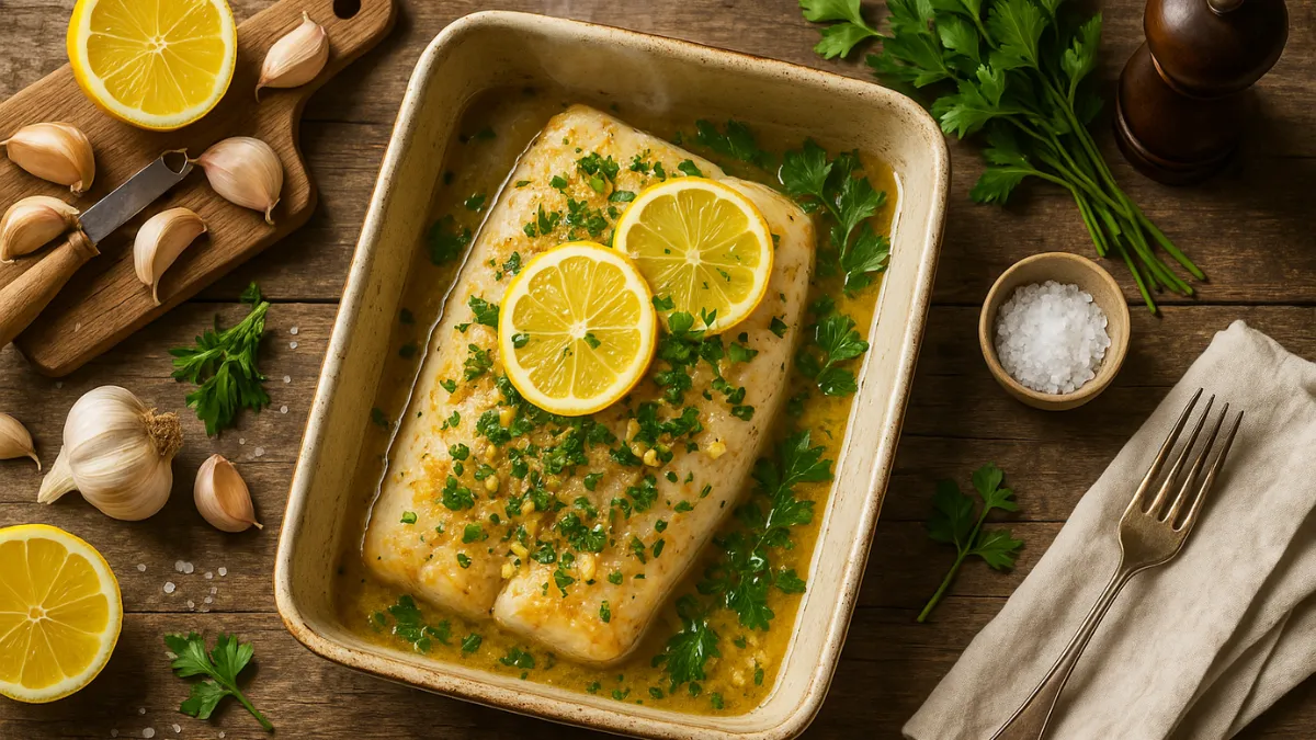 Baked Cod Recipe With Lemon And Garlic