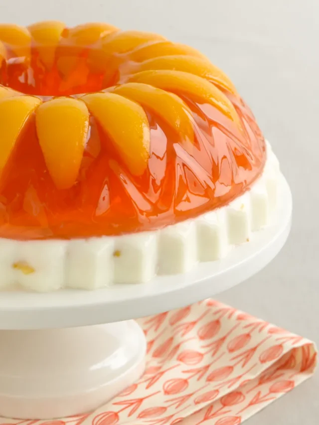 Peaches and Cream Layered Jello Recipe