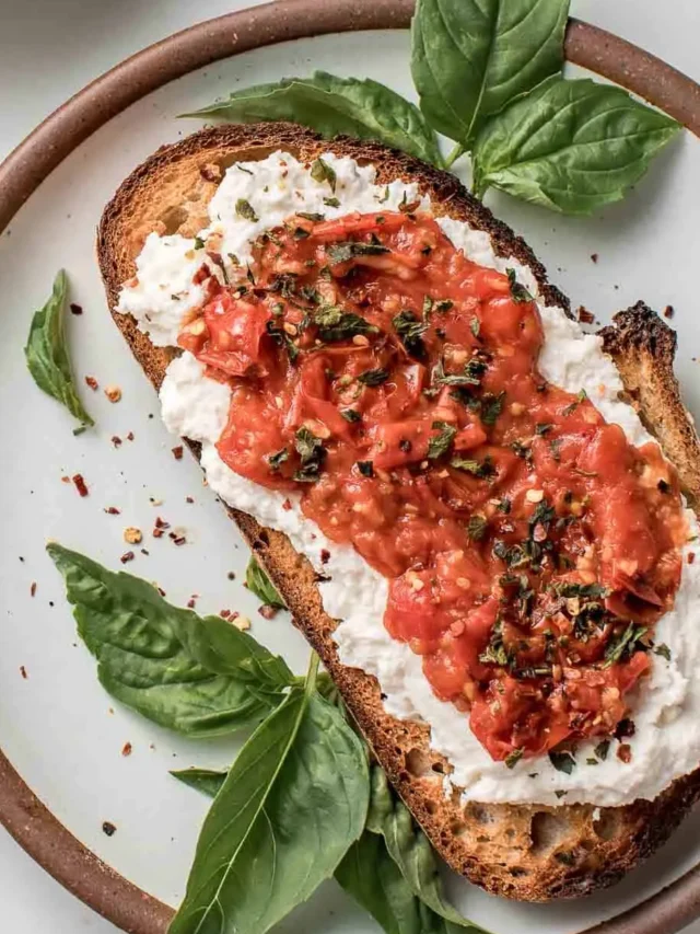 Easy Blistered Cherry Tomato Toast