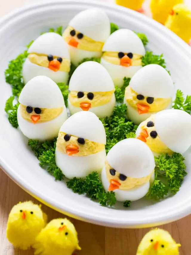 Easy Easter Egg Recipe – Deviled Egg Chicks