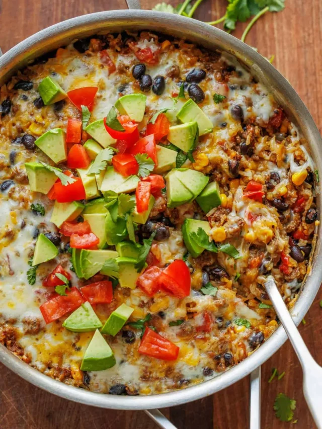 Easy Mexican Beef and Rice Skillet