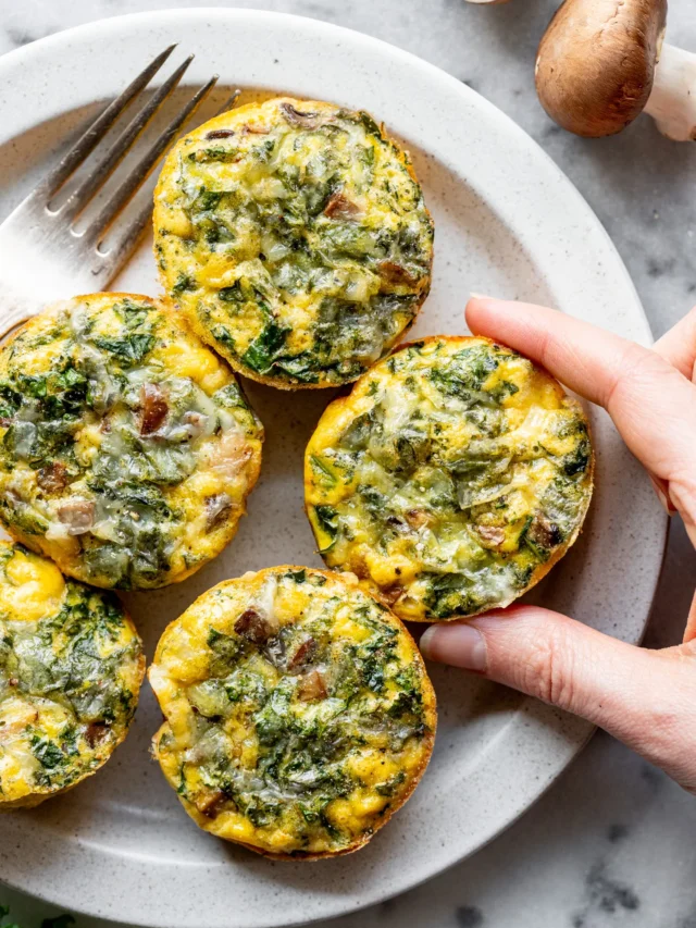 Kale and Mushroom Egg Bites Recipe
