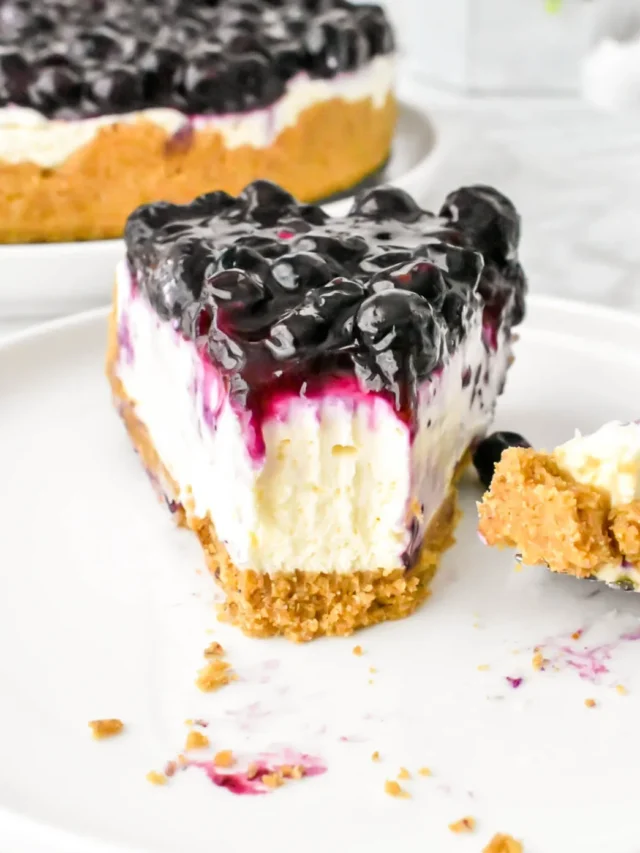 No-Bake Blueberry Cheesecake