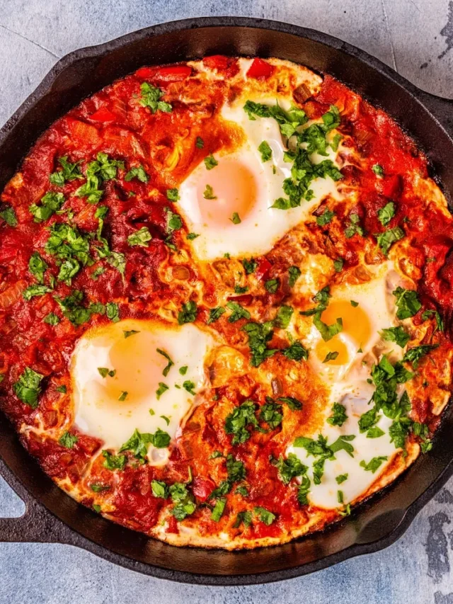 Shakshuka with Feta, Olives, and Peppers