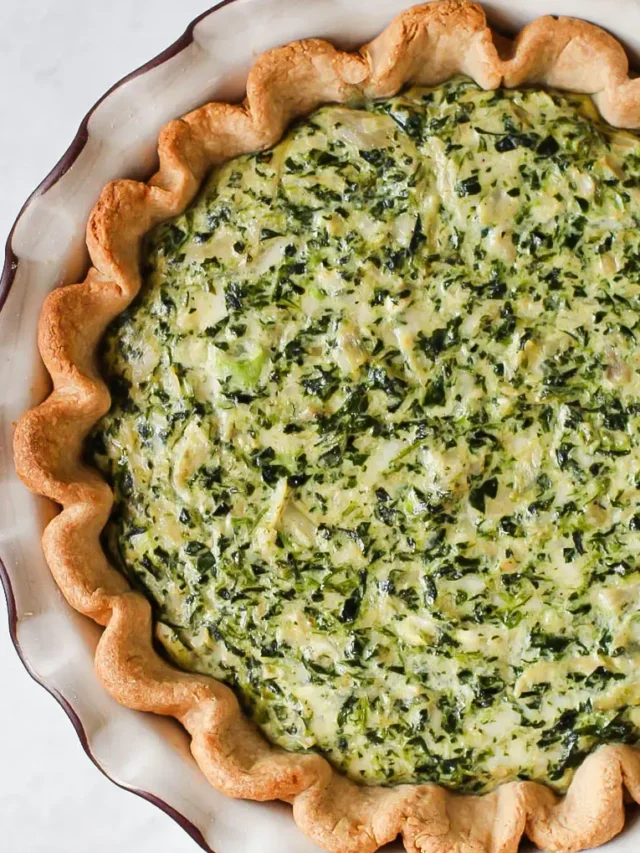 Spinach and Artichoke Quiche Recipe