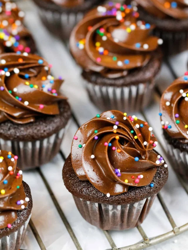Sweet Mini Chocolate Cupcakes