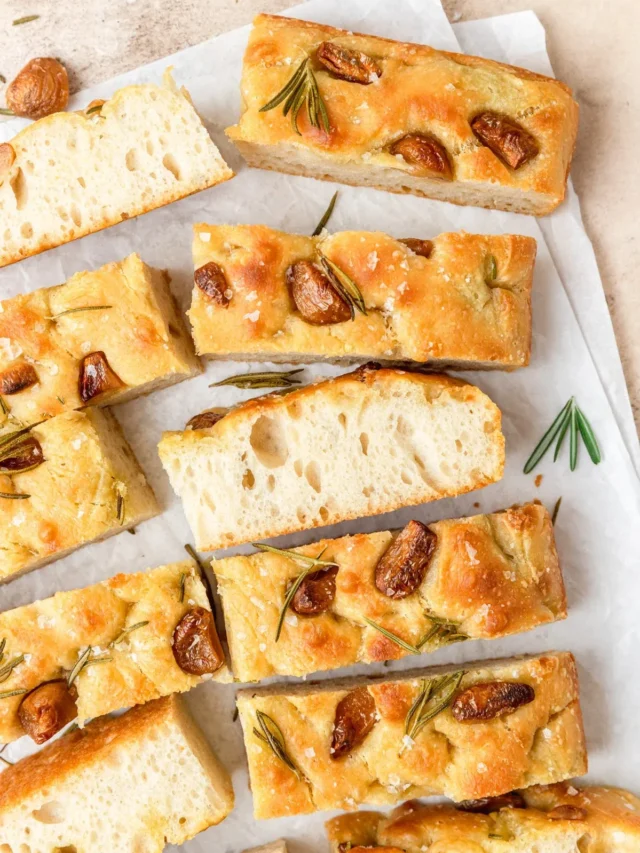Sourdough Focaccia with Rosemary and Garlic